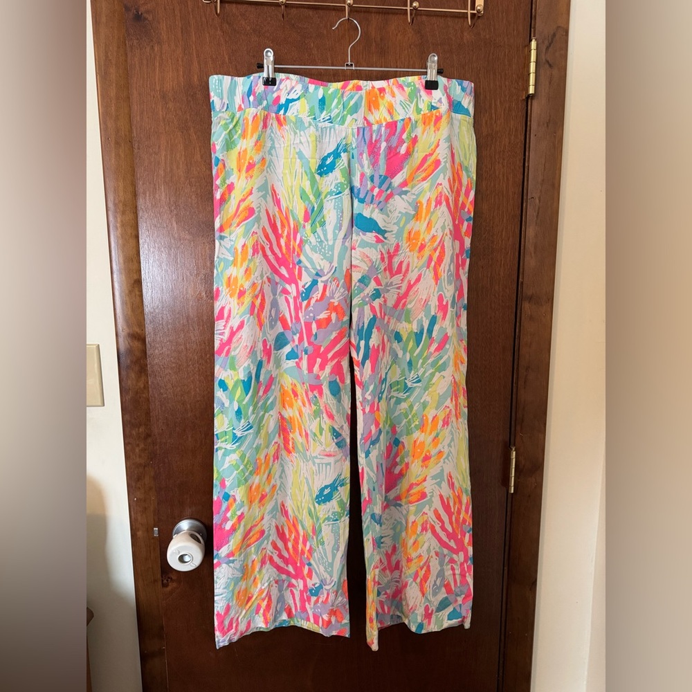 Lilly Pulitzer bal harbour palazzo pants size XL